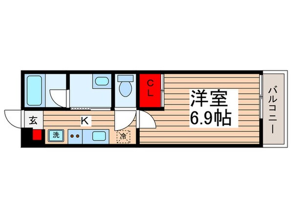 MAISON ENSOLEILLEE MATSUDOの物件間取画像